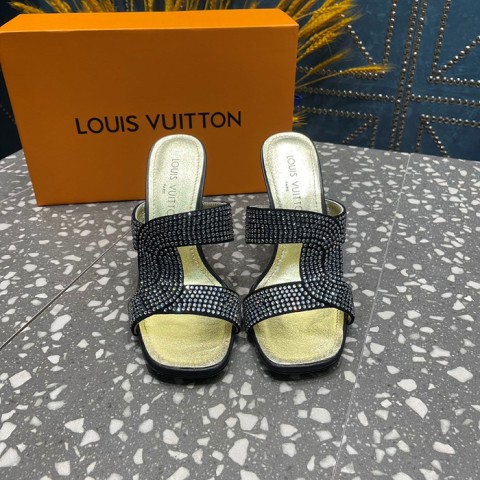 23ss louis vuitt*n 다이아 힐 샌들 (굽 10cm)